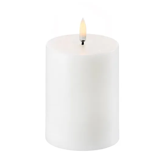Uyuni LED Block candle white Ø7.8 cm - 10.1 cm - Uyuni Lighting