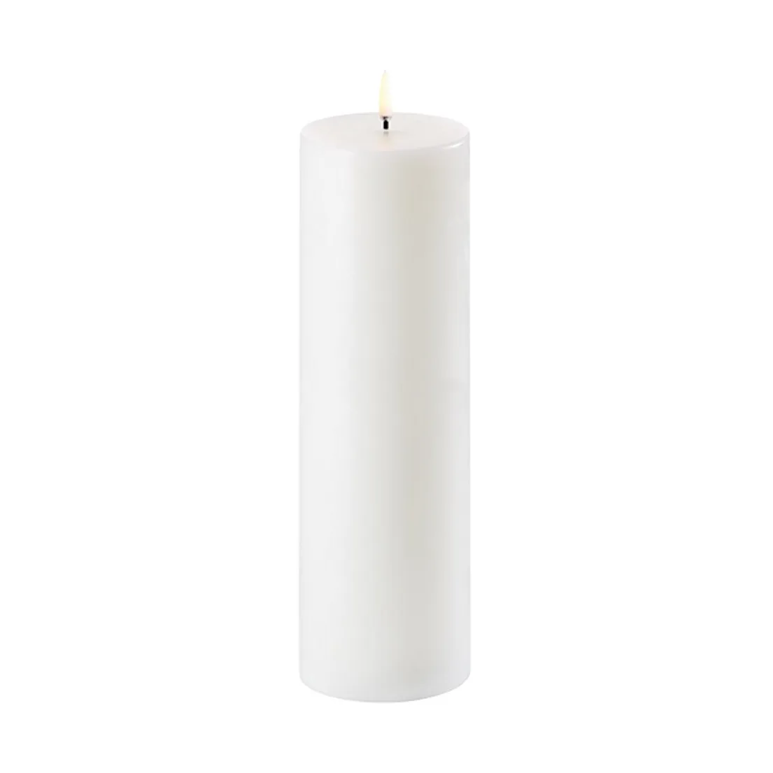 Uyuni LED Block candle white Ø7.8 cm, 25 cm Uyuni Lighting