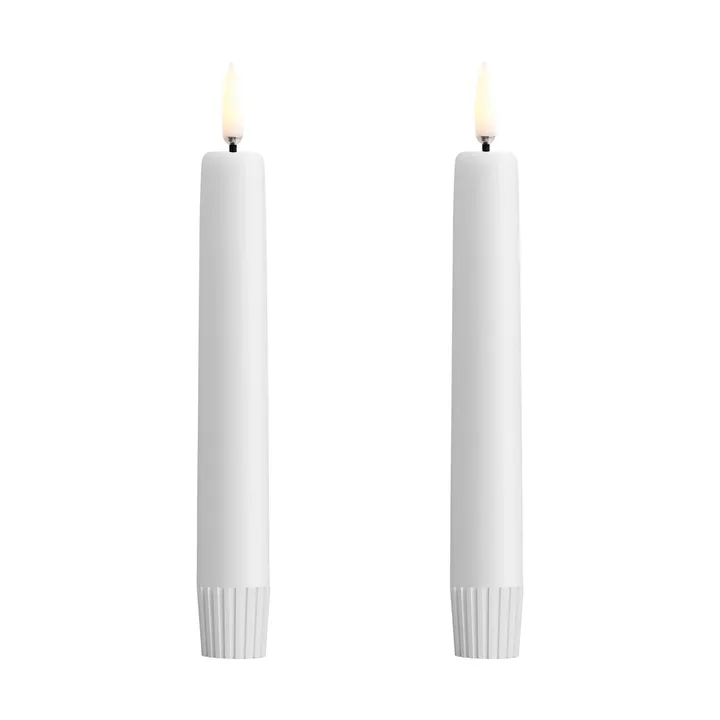 Uyuni LED Taper candles white 2-pack - Ø2,3x16,4 cm - Uyuni Lighting