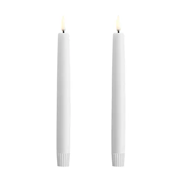 Uyuni LED Taper candles white 2-pack - Ø2,3x20 cm - Uyuni Lighting