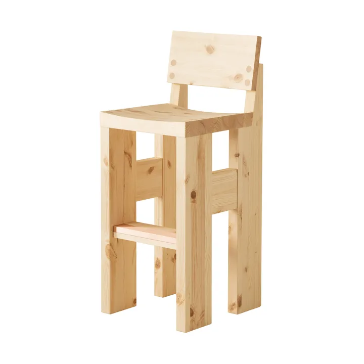 001 Bar Stool bar stool - Matte oil-waxed pine, 75 cm - Vaarnii