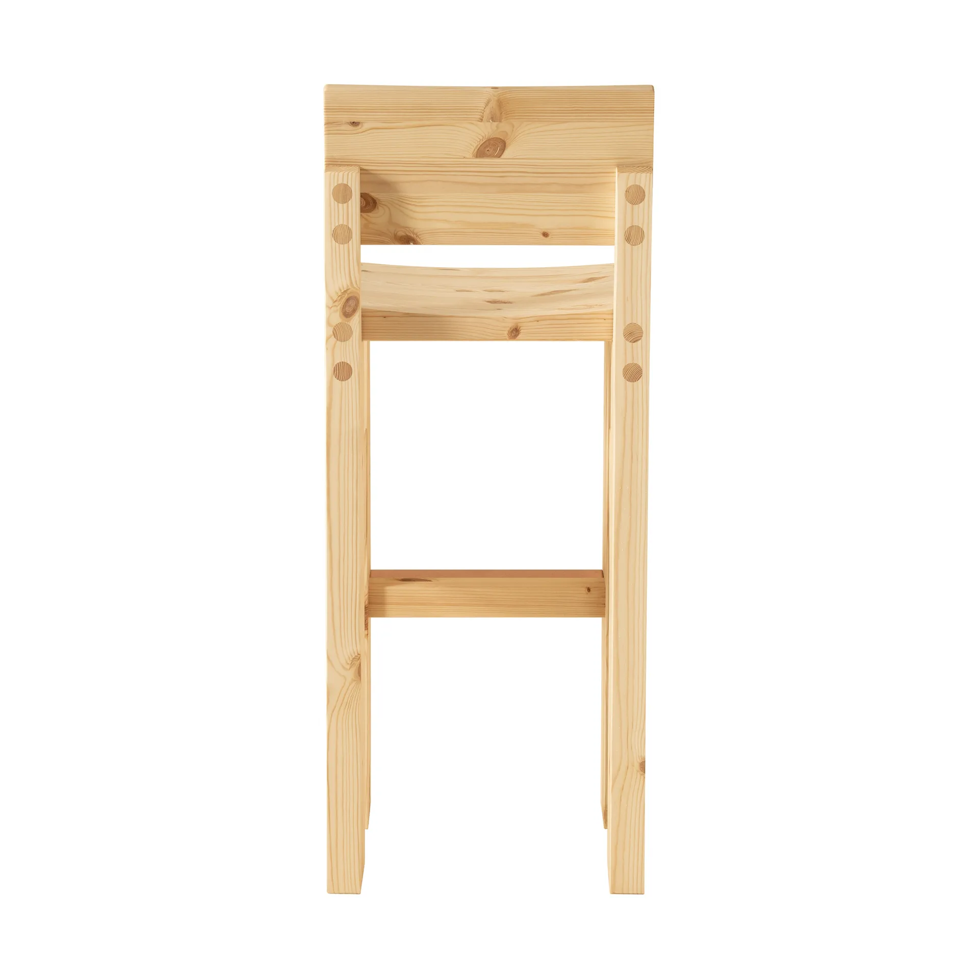 001 Bar Stool bar stool, Matte oil-waxed pine, 75 cm Vaarnii