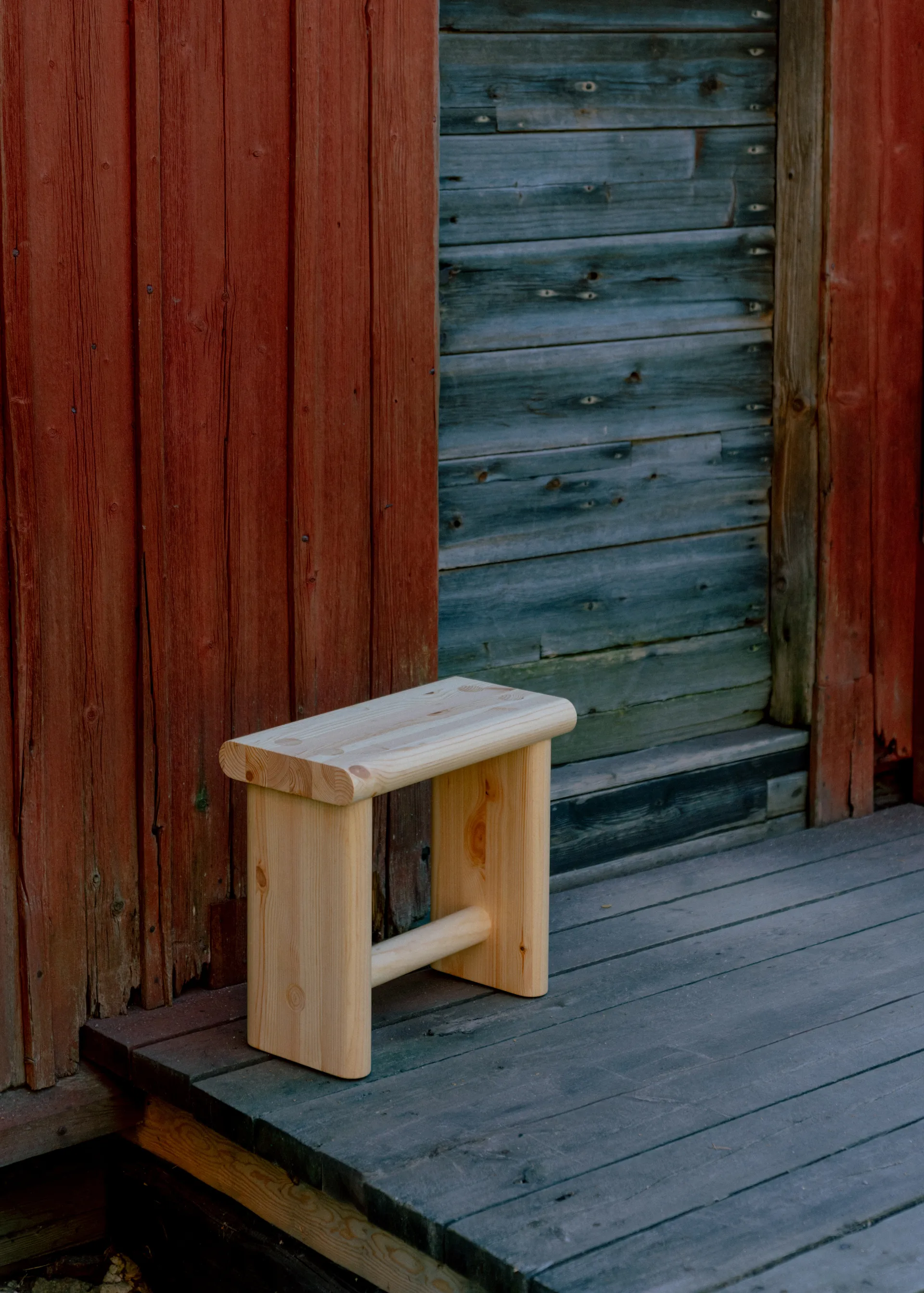 002 Ast Stool stool, Matte oil-waxed pine, 55x26x45 cm Vaarnii