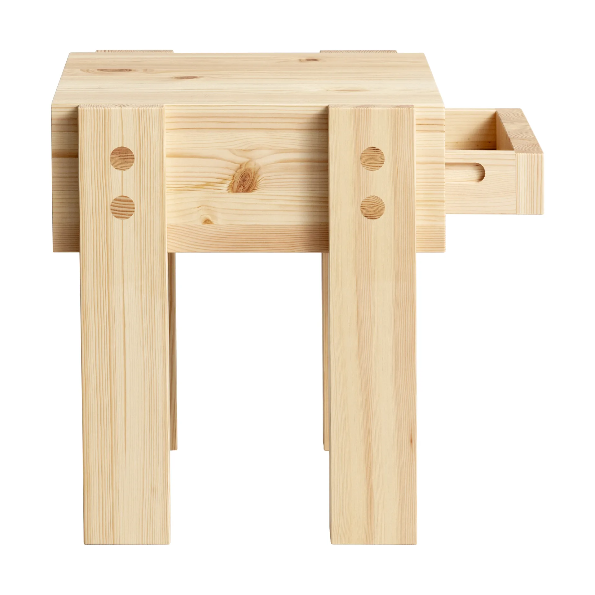 003 Stilts Side Table side table, Matte oil-waxed pine 40x36x45 cm Vaarnii