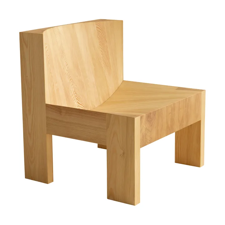 005 Lounge Chair lounge chair - Matte oil-waxed pine - Vaarnii