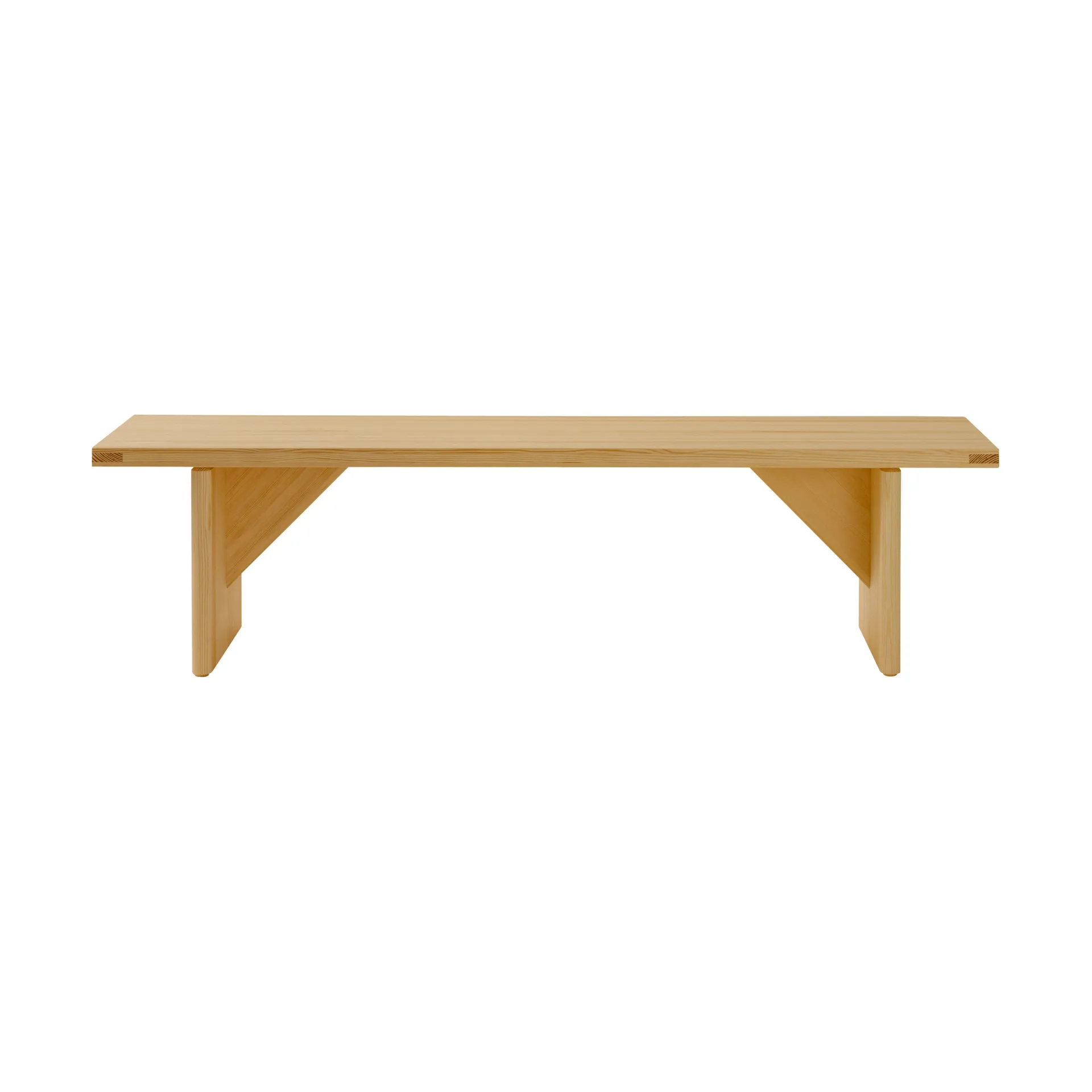 012 Kolmio Bench bench, Matte oil-waxed pine, 176x42x45 cm Vaarnii