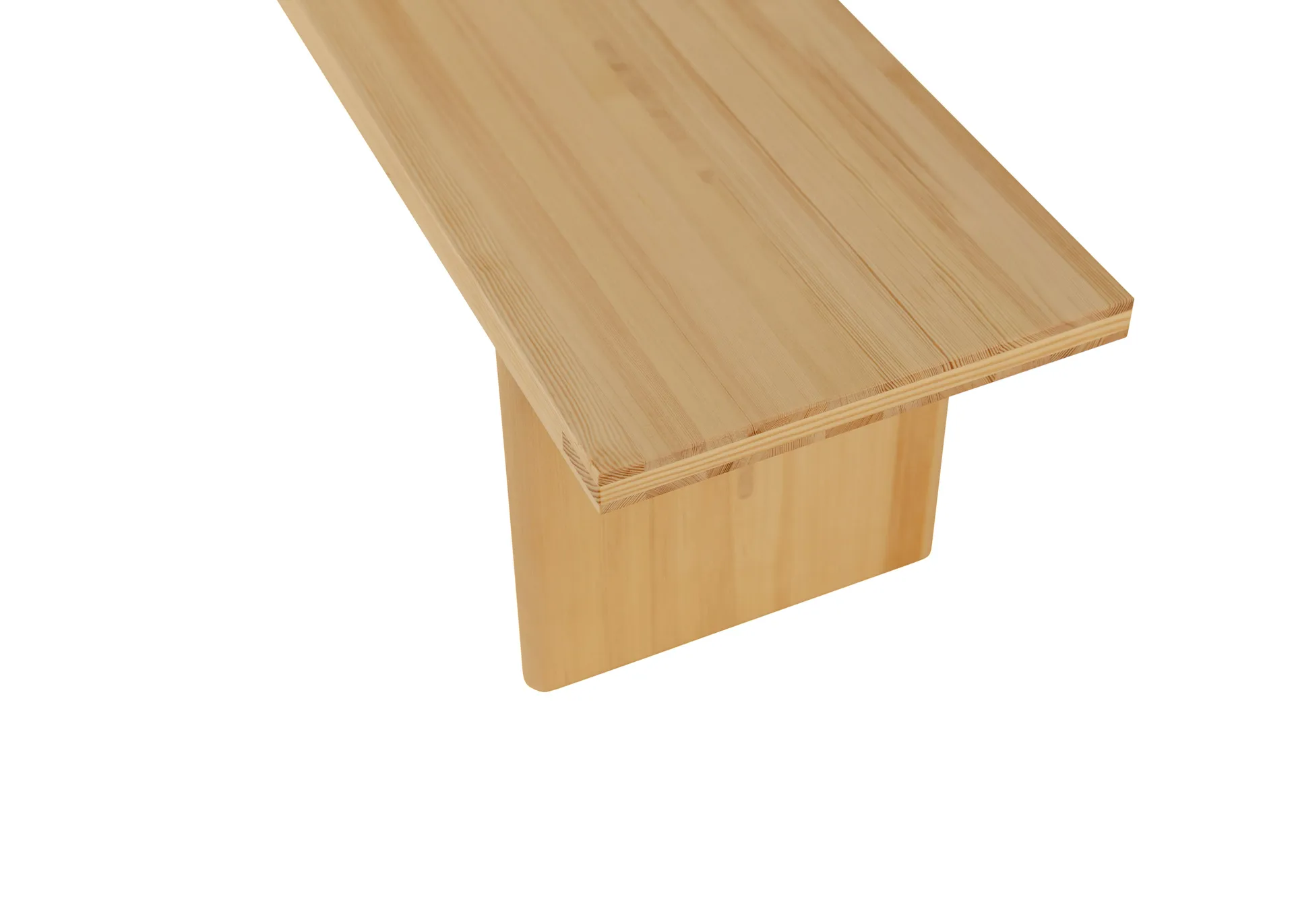 012 Kolmio Bench bench, Matte oil-waxed pine, 176x42x45 cm Vaarnii