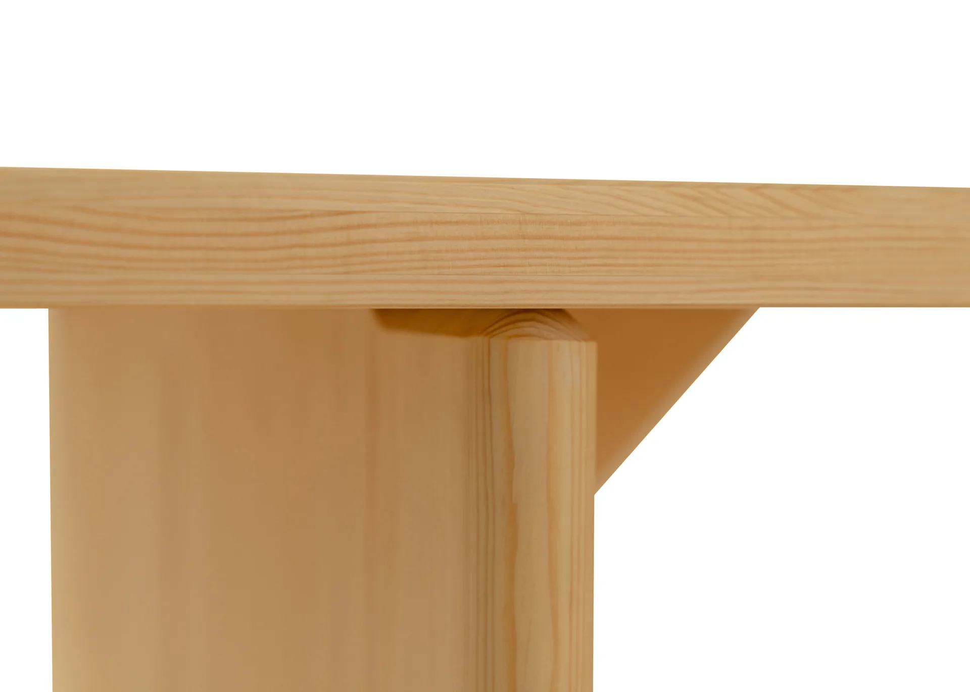 012 Kolmio Bench bench, Matte oil-waxed pine, 176x42x45 cm Vaarnii