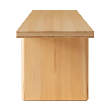 012 Kolmio Bench bench - Matte oil-waxed pine, 227x42x45 cm - Vaarnii
