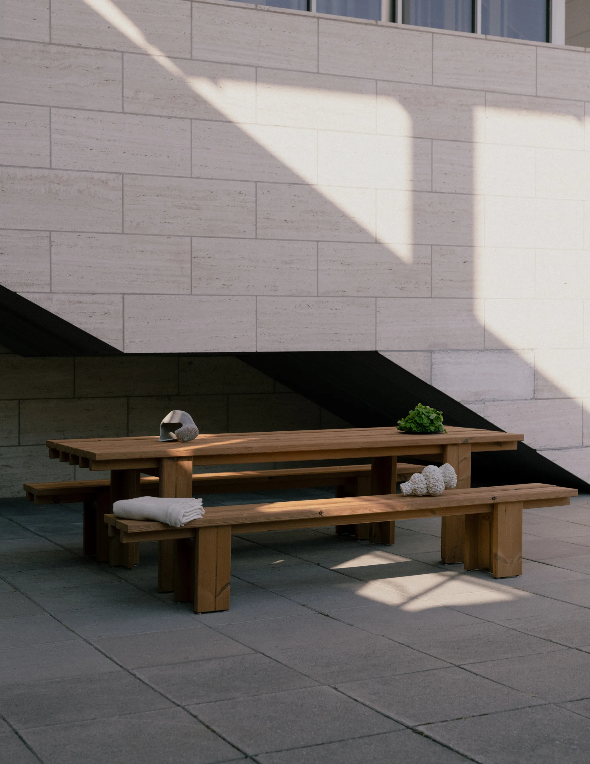 013 Osa Outdoor Table, Thermally modified pine, 270x94x78 cm Vaarnii