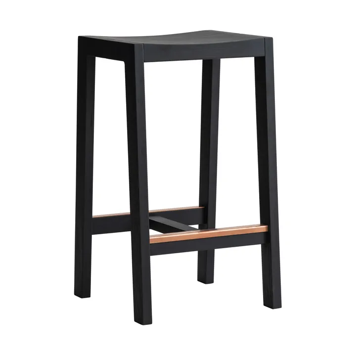 016 Maasto Bar Stool bar stool - Black-stained pine, 65 cm - Vaarnii