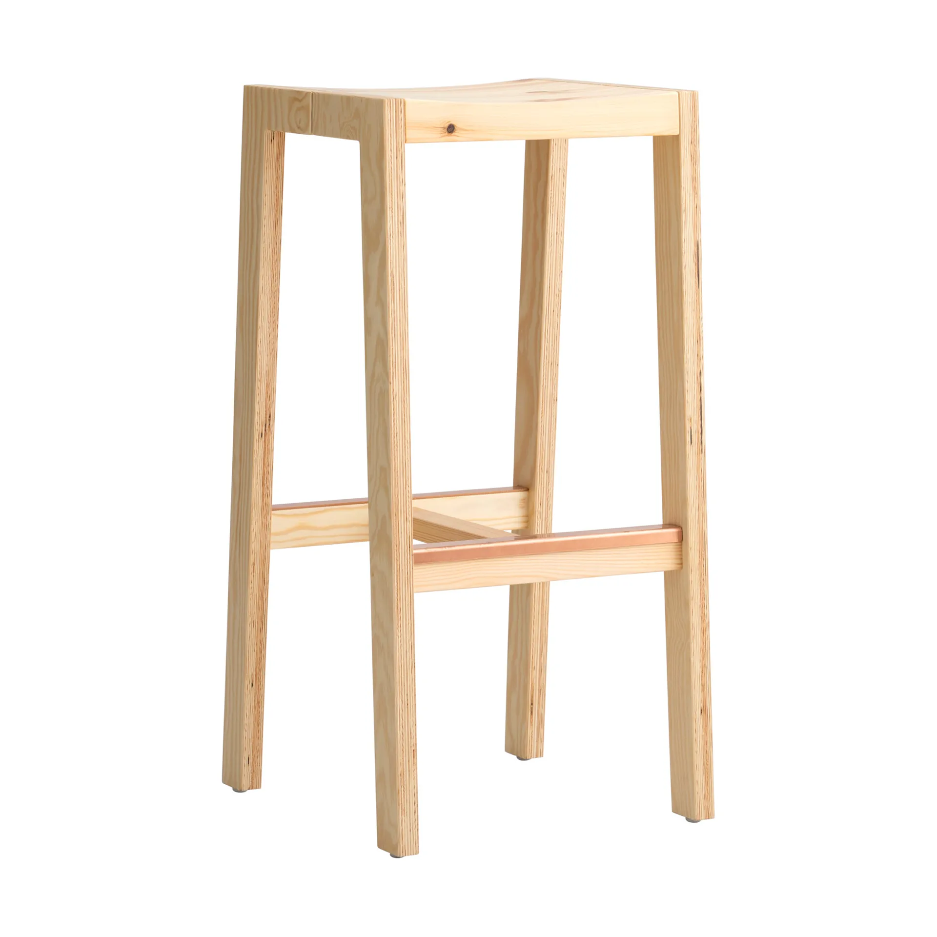 016 Maasto Bar Stool bar stool, Matte oil-waxed pine, 75 cm Vaarnii
