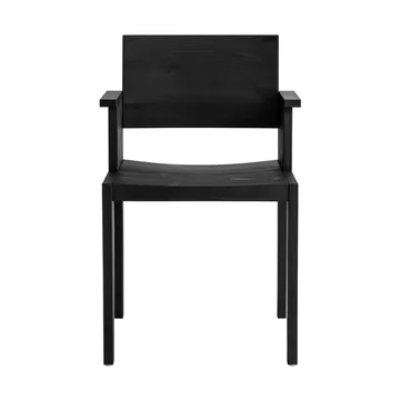 016 Maasto Dining Armchair armchair - Black-stained pine - Vaarnii