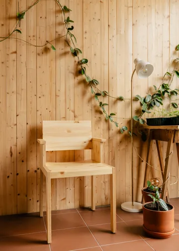 016 Maasto Dining Armchair armchair - Matte oil-waxed pine - Vaarnii