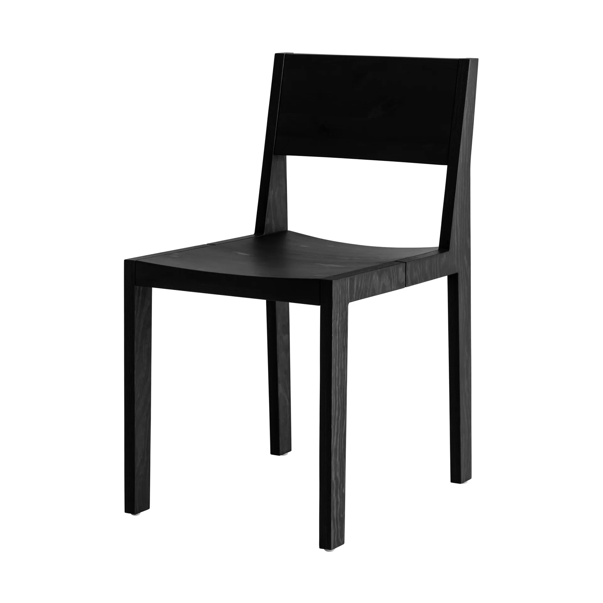 016 Maasto Dining Chair chair, Black-stained pine Vaarnii