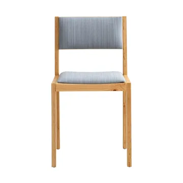 016 Maasto Dining Chair chair - Matte oil-waxed pine, front-sided in gray - Vaarnii