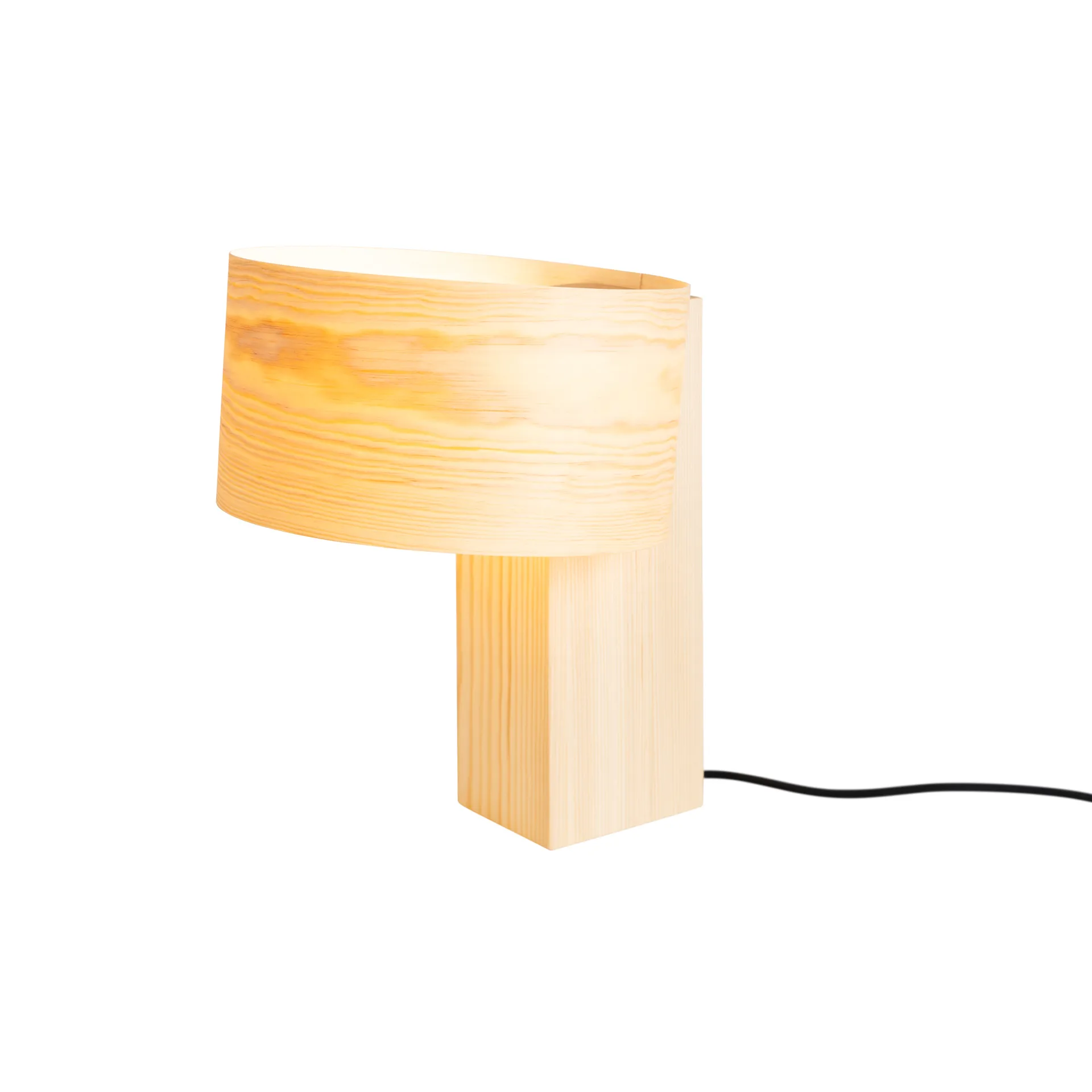 018 Hoop Table Lamp table lamp, Matte oil-waxed pine, 34 cm Vaarnii