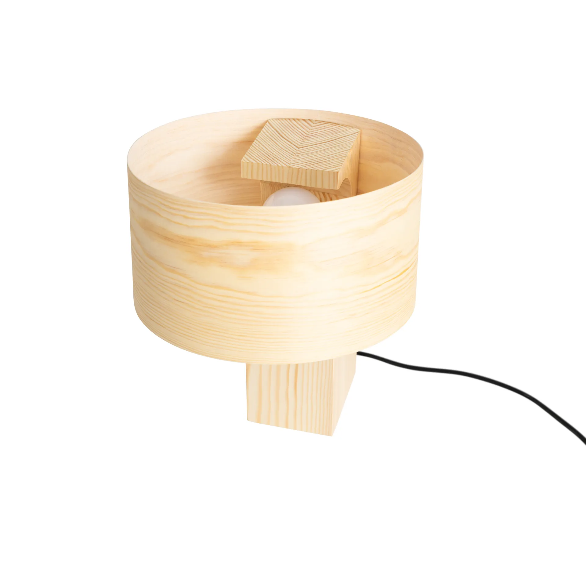 018 Hoop Table Lamp table lamp, Matte oil-waxed pine, 34 cm Vaarnii