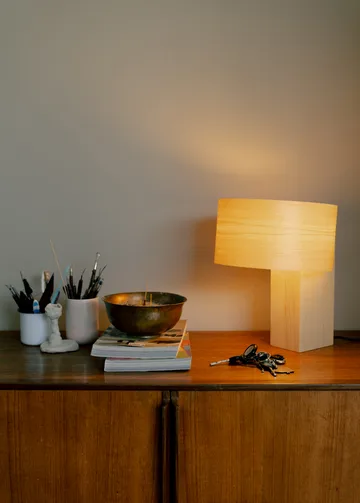018 Hoop Table Lamp table lamp - Matte oil-waxed pine, 34 cm - Vaarnii