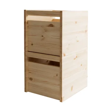 020 Koppa Crate storage box - Oil-waxed pine, large 38x43x36 cm - Vaarnii