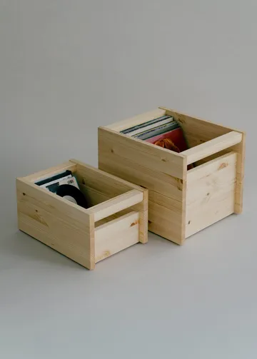 020 Koppa Crate storage box - Oil-waxed pine, large 38x43x36 cm - Vaarnii