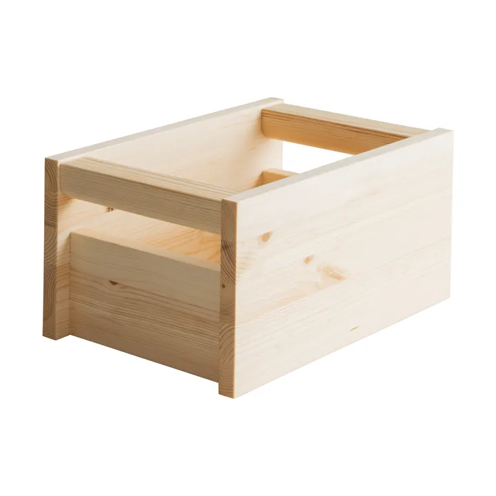 020 Koppa Crate storage box - Oil-waxed pine, small 29x43x22 cm - Vaarnii
