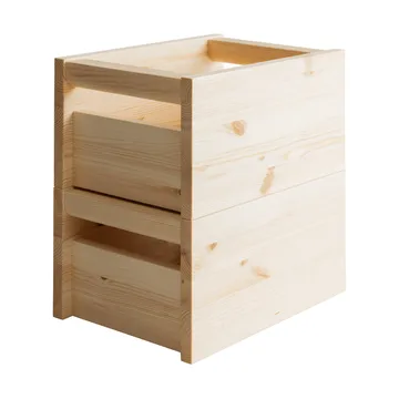 020 Koppa Crate storage box - Oil-waxed pine, small 29x43x22 cm - Vaarnii