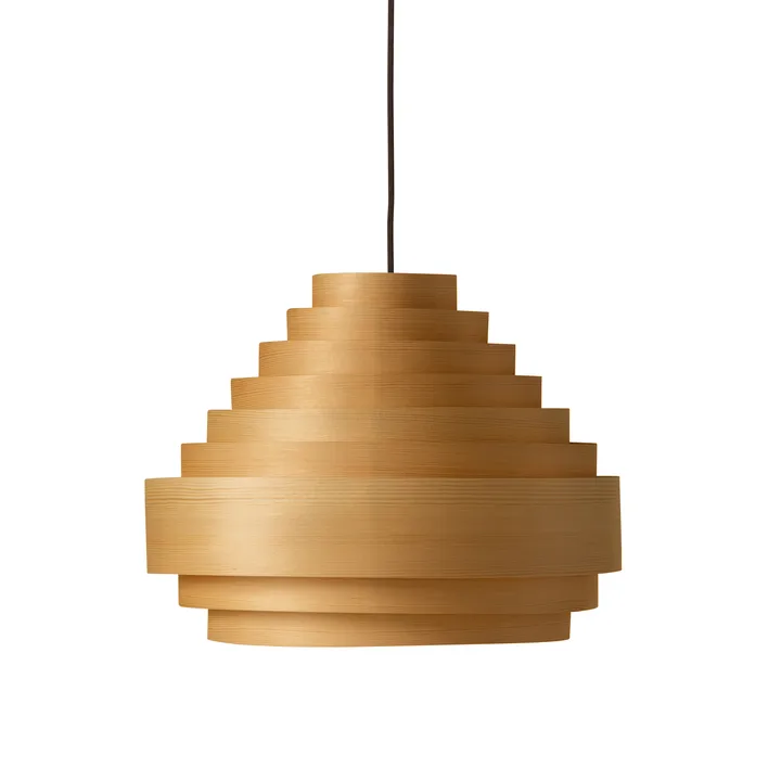 1001 Hans Pendant pendant - Matte oiled-wax pine, Ø38 cm - Vaarnii