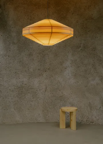1003 Hans Pendant pendant - Matt oil-waxed pine, XL Ø90 cm - Vaarnii