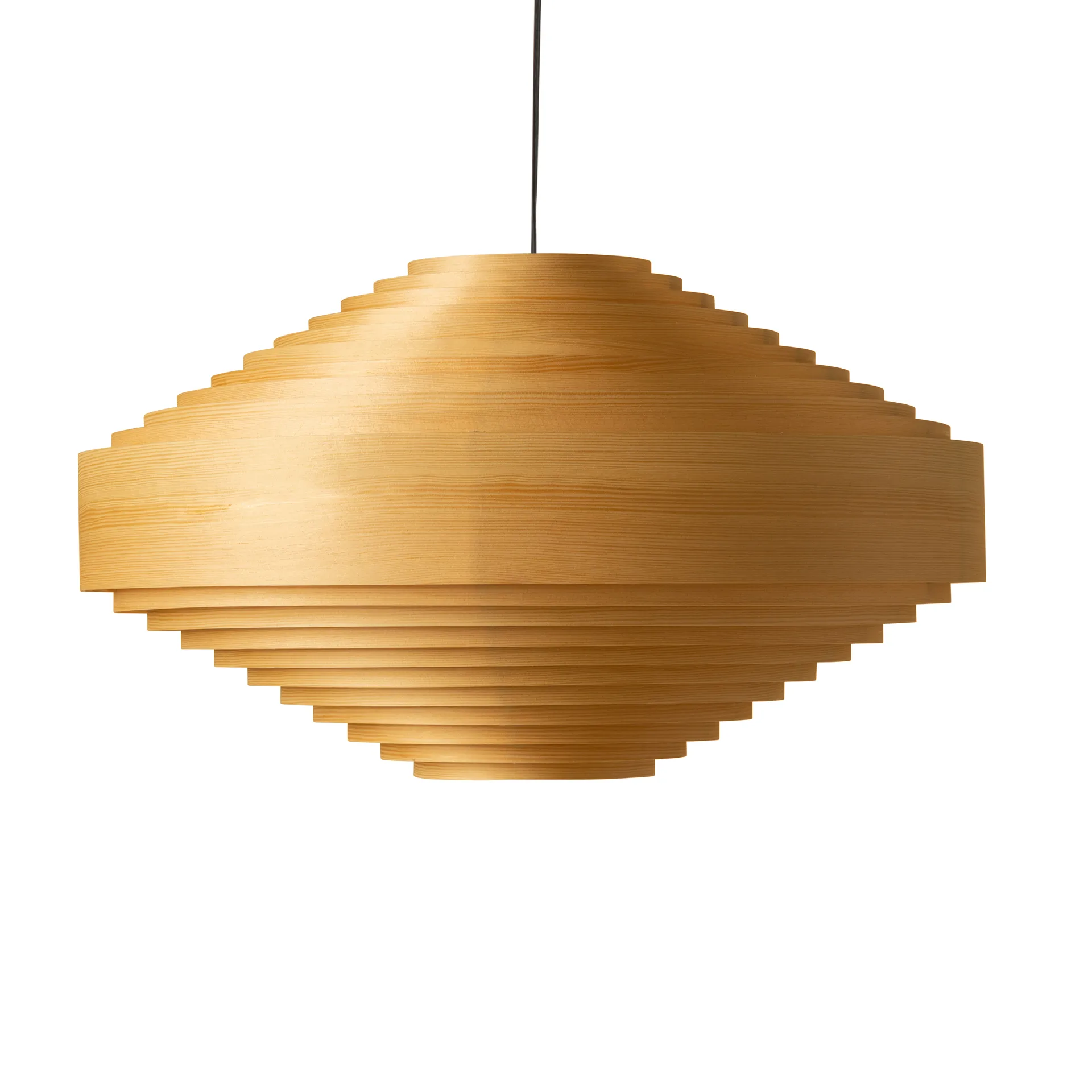 1003 Hans Pendant pendant, Matte oil-waxed pine, Ø60 cm Vaarnii