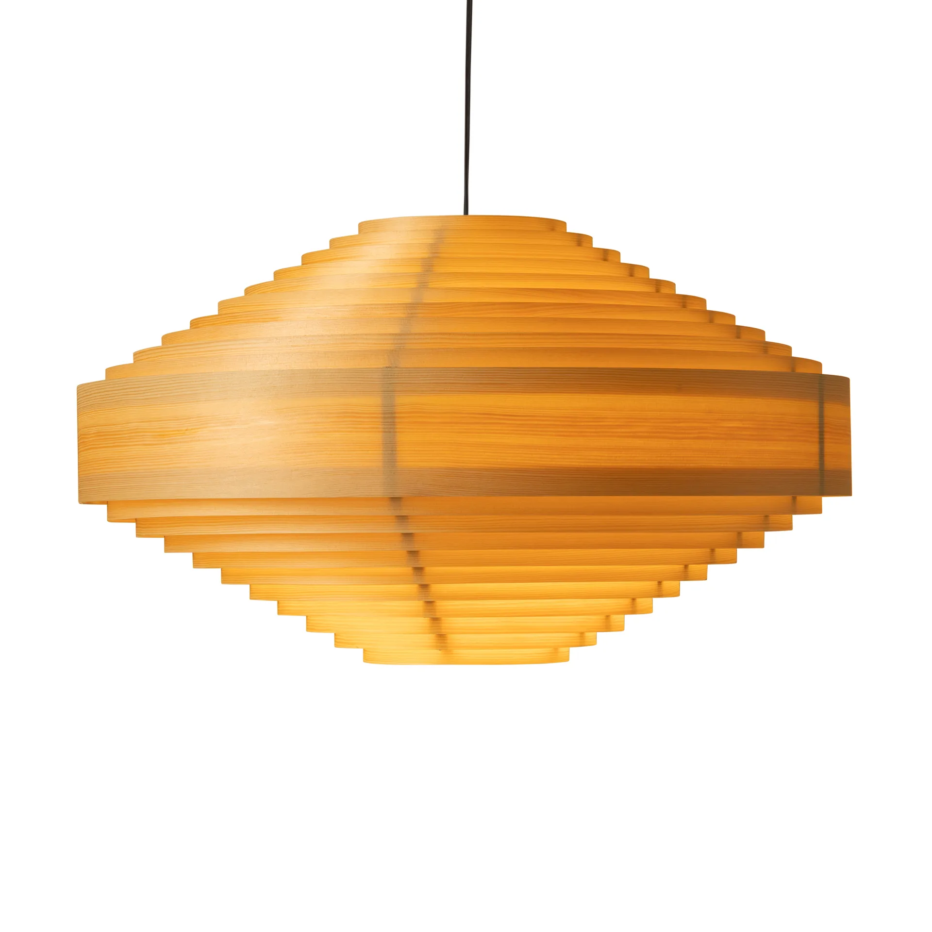 1003 Hans Pendant pendant, Matte oil-waxed pine, Ø60 cm Vaarnii
