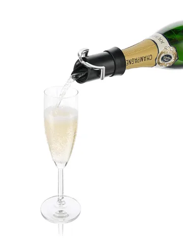 Vacuvin champagne stopper and pourer - Black - Vacuvin