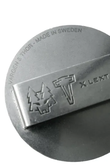 GLÖD burger press Ø14 cm - Polished steel - Vargen & Thor