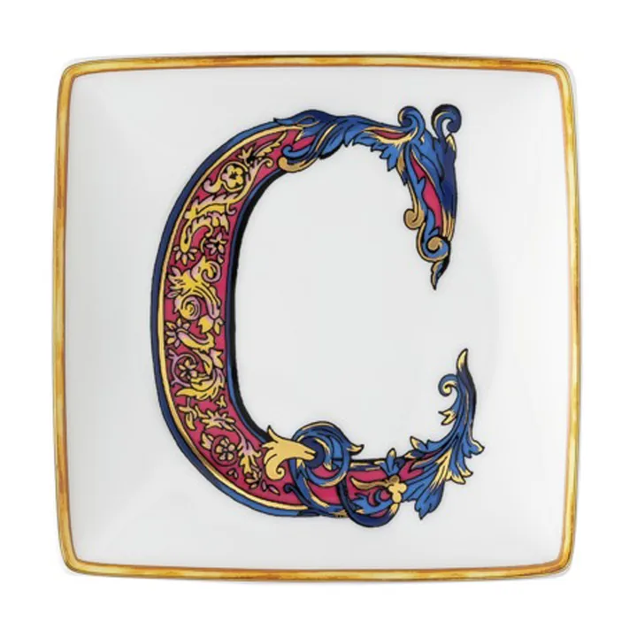 Versace Holiday Alphabet saucer 12 cm - C - Versace