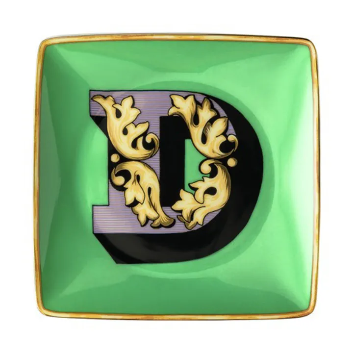 Versace Holiday Alphabet saucer 12 cm - D - Versace