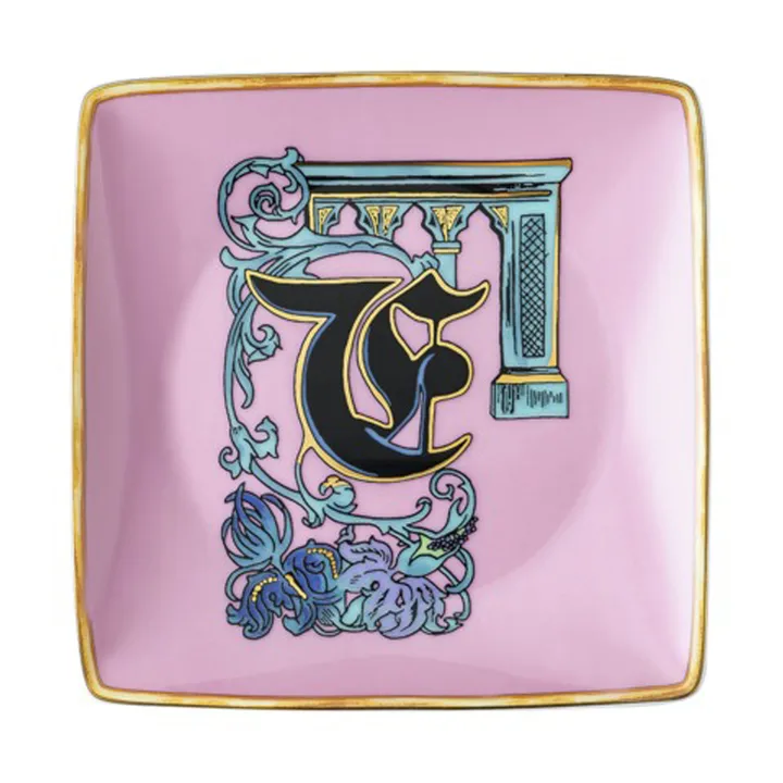 Versace Holiday Alphabet saucer 12 cm - F - Versace