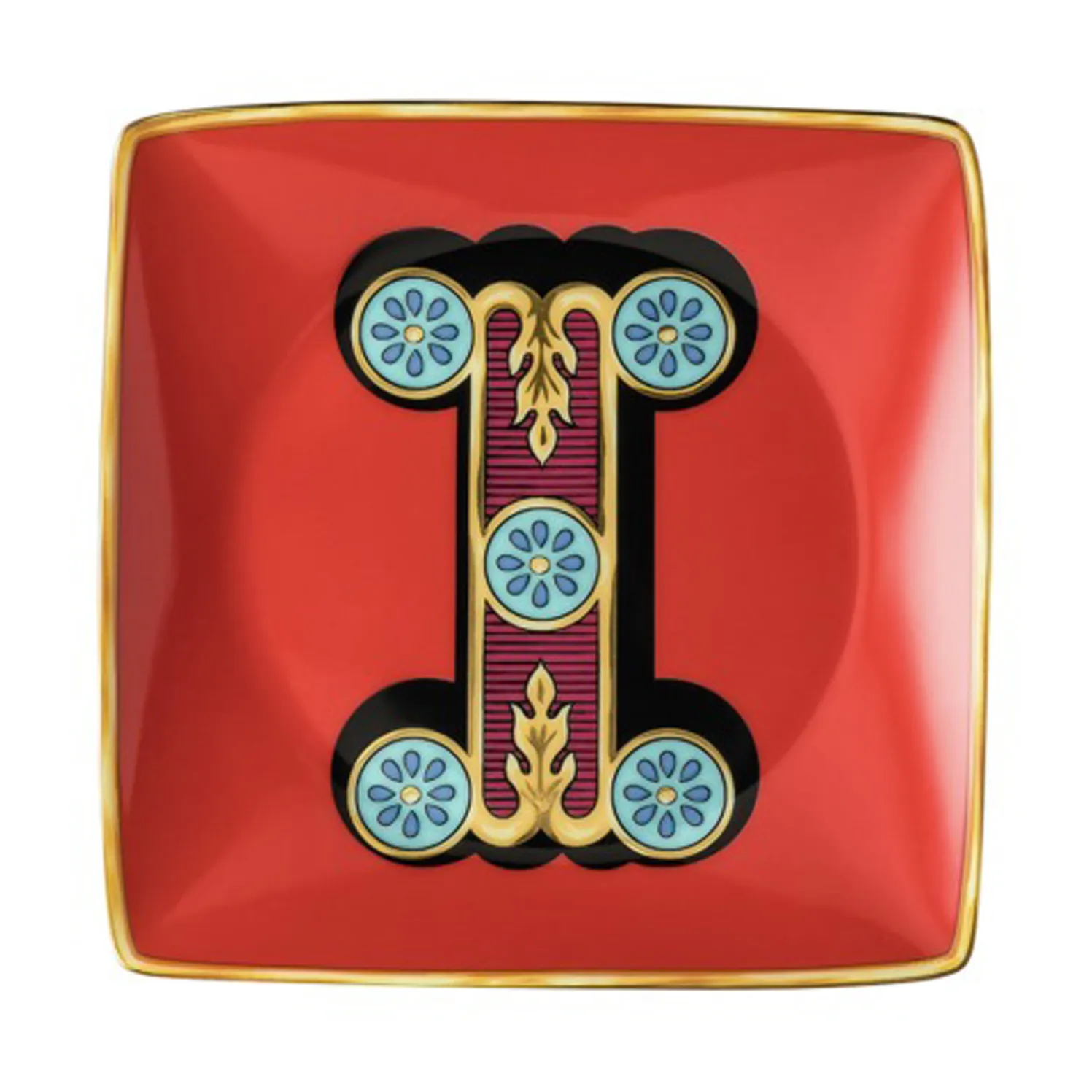 Versace Holiday Alphabet saucer 12 cm, I Versace