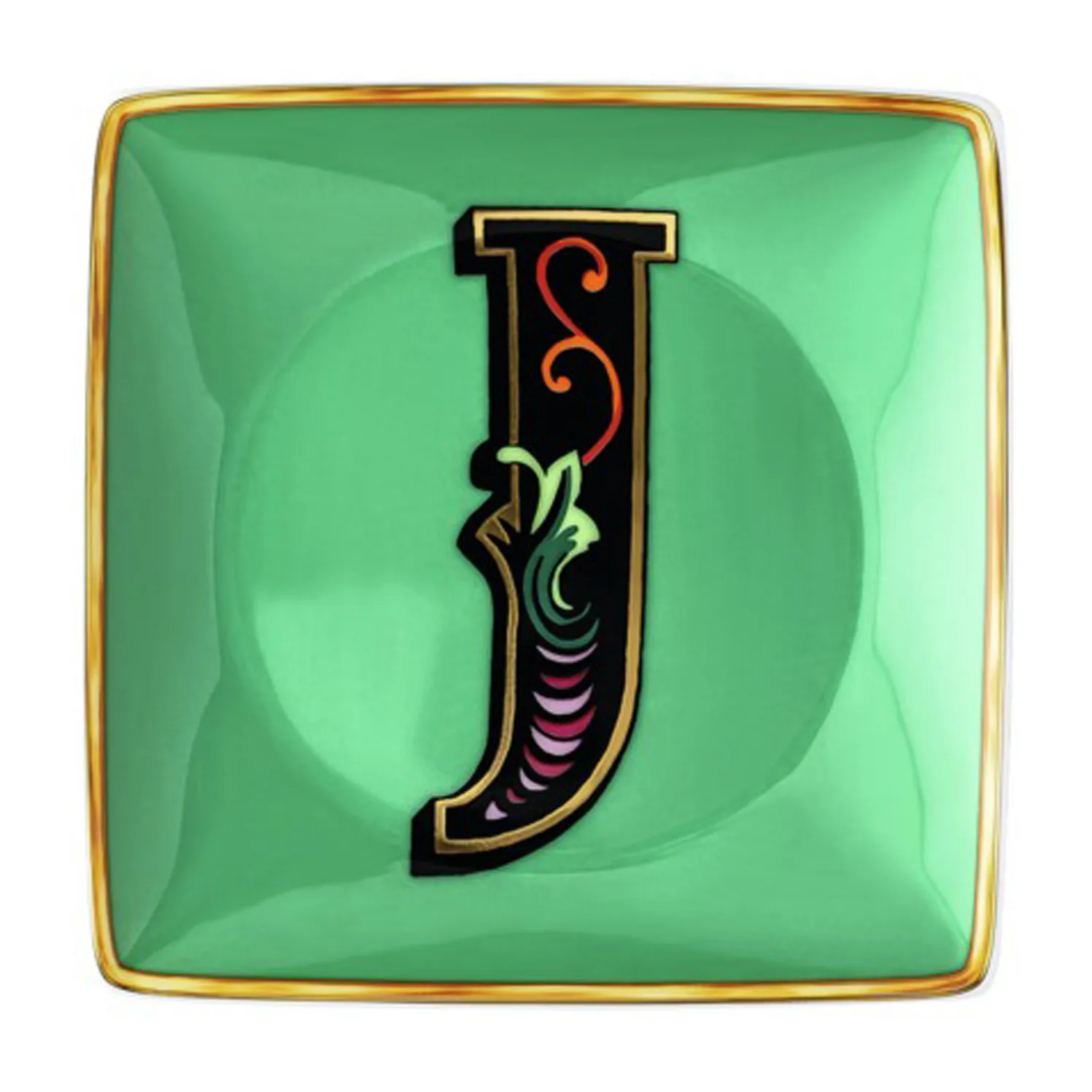 Versace Holiday Alphabet saucer 12 cm, J Versace
