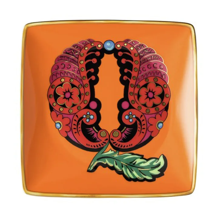 Versace Holiday Alphabet saucer 12 cm - Q - Versace