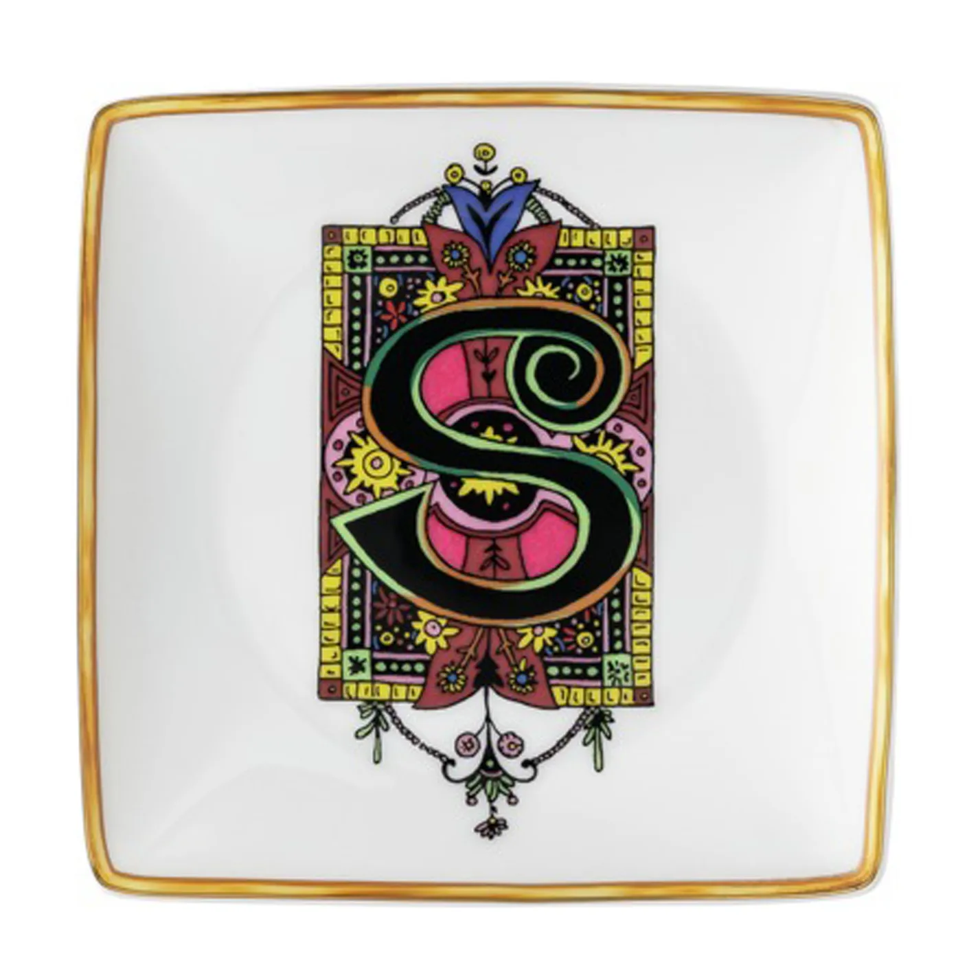Versace Holiday Alphabet saucer 12 cm, S Versace