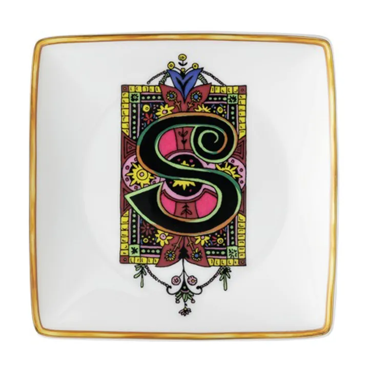 Versace Holiday Alphabet saucer 12 cm - S - Versace