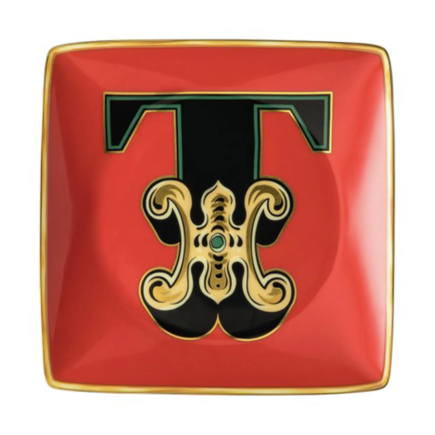 Versace Holiday Alphabet saucer 12 cm, T Versace