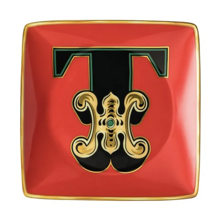Versace Holiday Alphabet saucer 12 cm - T - Versace