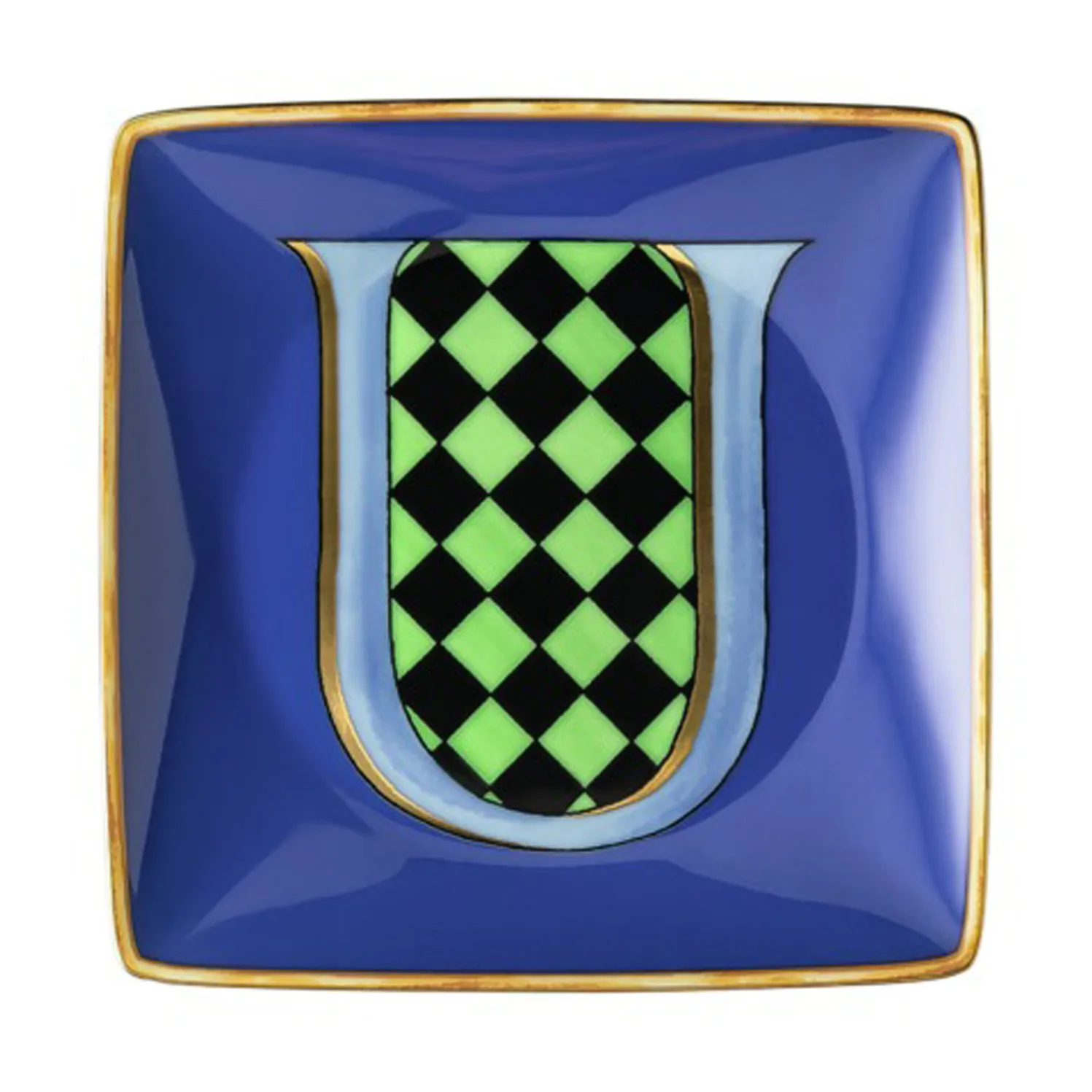 Versace Holiday Alphabet saucer 12 cm, U Versace