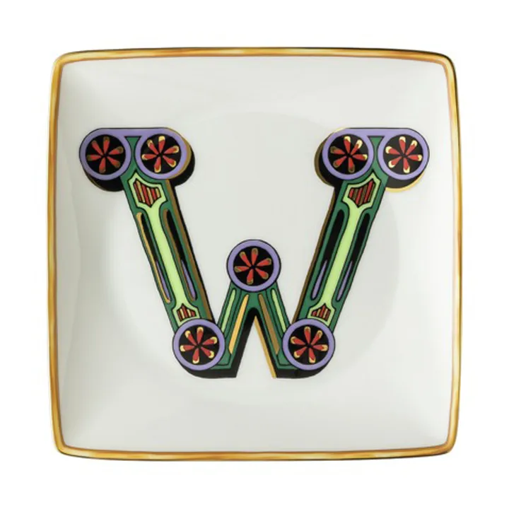 Versace Holiday Alphabet saucer 12 cm - W - Versace
