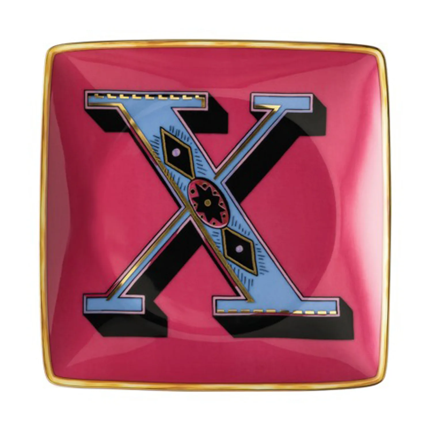 Versace Holiday Alphabet saucer 12 cm, X Versace