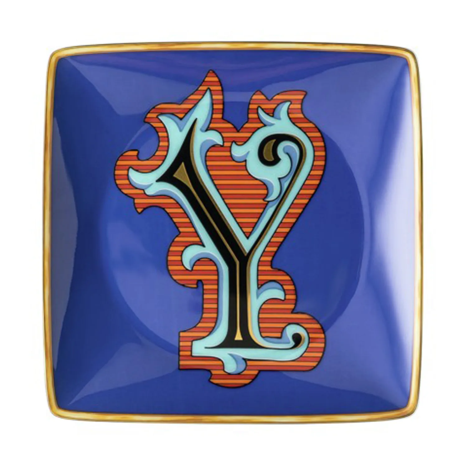 Versace Holiday Alphabet saucer 12 cm, Y Versace