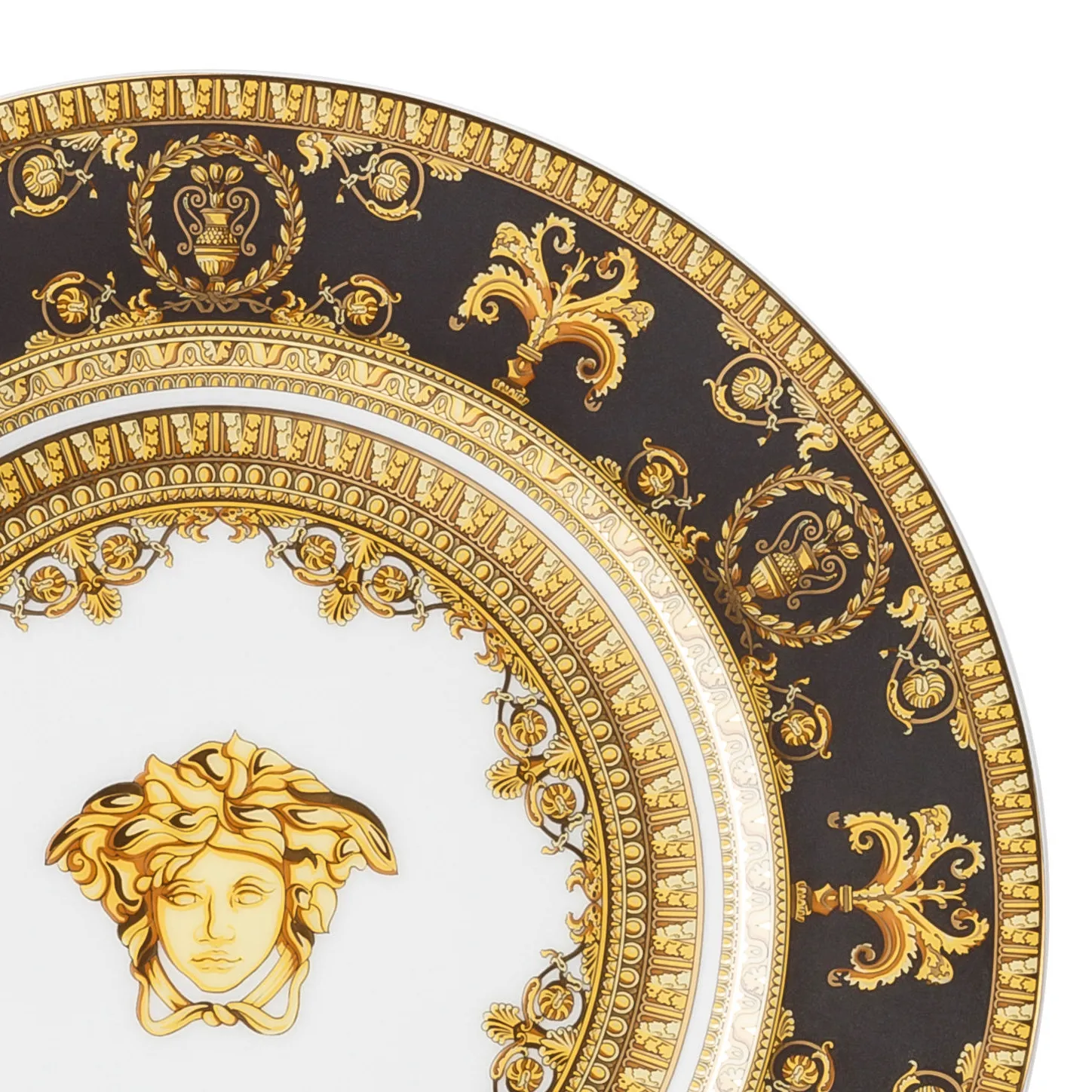 Versace I love Baroque small plate, Nero Versace