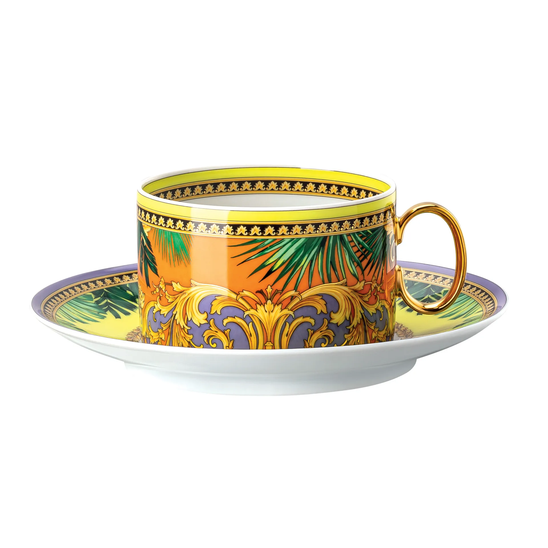 Versace Jungle Animalier cup with saucer, multi Versace