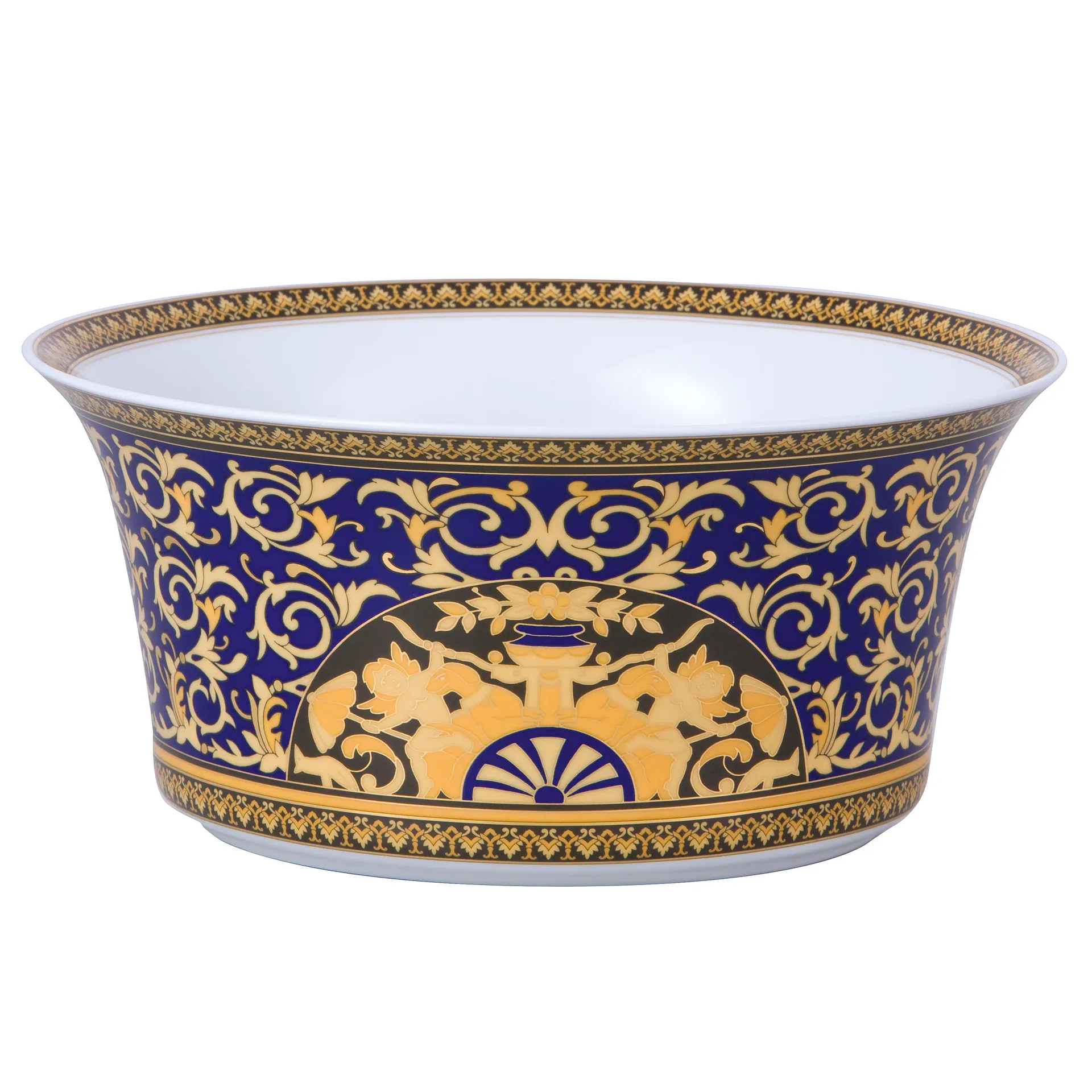 Versace Medusa Blue salad bowl, Large Versace